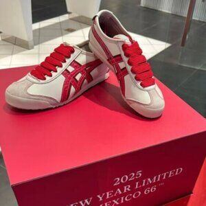 Onitsuka Tiger Men's Red and White Trainers